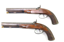 Load image into Gallery viewer, Percussion Target or Duelling Pistols by Joseph Manton, fine rare cased pair. SN 8950