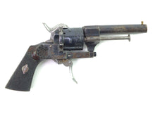 Load image into Gallery viewer, 7mm Spanish Pinfire Revolver. 8" overall SN 8729