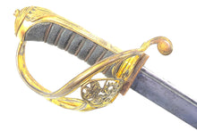 Load image into Gallery viewer, 1822 Pattern Infantry Officers Pipe Back Sword, rare example. SN 8828