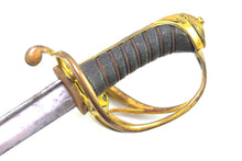 Load image into Gallery viewer, 1822 Pattern Infantry Officers Pipe Back Sword, rare example. SN 8828