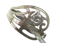 Load image into Gallery viewer, St Georges Rifles Presentation Sword, German silver scabbard, very fine. SN 8819