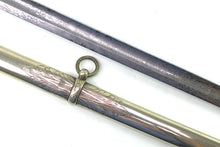 Load image into Gallery viewer, St Georges Rifles Presentation Sword, German silver scabbard, very fine. SN 8819