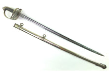 Load image into Gallery viewer, St Georges Rifles Presentation Sword, German silver scabbard, very fine. SN 8819