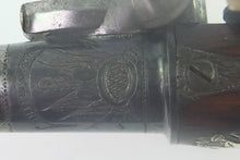 Load image into Gallery viewer, Flintlock Queen Anne Pistols by Griffin and Tow of London, a very fine cased pair. SN 8751