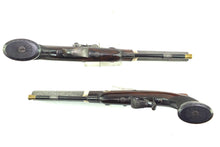 Load image into Gallery viewer, Saw Handled Percussion Duelling Pistols by W. & J. Rigby, very fine cased pair. SN 8896
