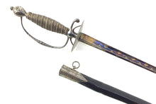 Load image into Gallery viewer, French Steel Small Sword with Blue & Gilt Blade. SN 8885