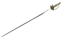 Load image into Gallery viewer, French Chiselled Iron Hilt With Gold Inlay Small Sword. SN 8575