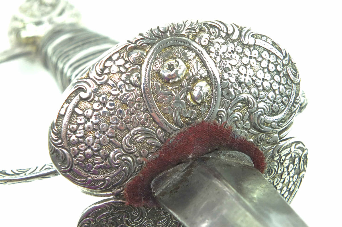 French Silver Hilted Small Sword, very fine. SN 8955 West