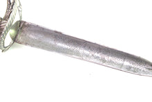 Load image into Gallery viewer, Irish Silver Hilted Small Sword with Scabbard, very fine. SN 8983