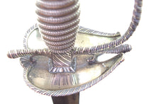 Load image into Gallery viewer, Irish Silver Hilted Small Sword with Scabbard, very fine. SN 8983