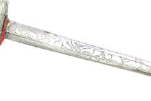 Load image into Gallery viewer, Small Sword English Cut Steel Hilt made at Woodstock, very fine & rare. SN 8976
