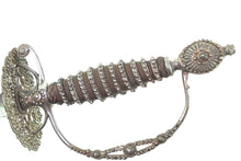 Load image into Gallery viewer, Small Sword English Cut Steel Hilt made at Woodstock, very fine & rare. SN 8976