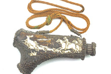 Load image into Gallery viewer, Powder Flask Very Fine South German Carved Staghorn Powder. SN 9031