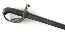 Load image into Gallery viewer, Heavy Cavalry Officers Ladder Hilted Pipe Back Sword, Very Rare 1796 Pattern. SN 8889