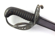 Load image into Gallery viewer, Heavy Cavalry Officers Ladder Hilted Pipe Back Sword, Very Rare 1796 Pattern. SN 8889