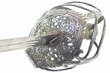 Load image into Gallery viewer, Officers Mortuary Hilted Back Sword, fine, English Civil War. SN 8935