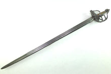 Load image into Gallery viewer, Officers Mortuary Hilted Back Sword, fine, English Civil War. SN 8935
