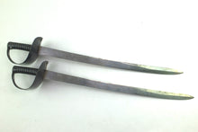 Load image into Gallery viewer, Naval Cutlasses, a Brace of 1887 Pattern. SN 9016