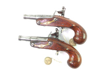 Load image into Gallery viewer, Flintlock Toby Pistols by I. Backhouse, a Fine & Rare Pair. SN 8774