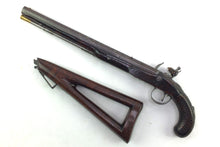 Load image into Gallery viewer, Twigg Flintlock Rifled Pistol Carbine, rare.  SN 8546