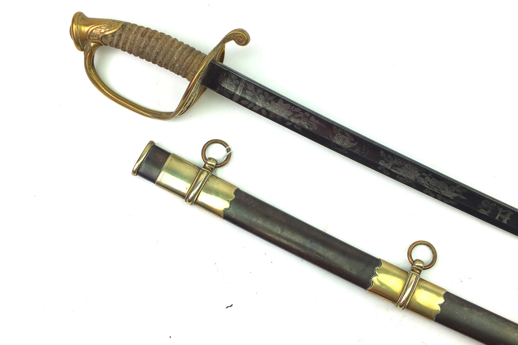 American 1850 Pattern Infantry Officers Sword. SN X3193