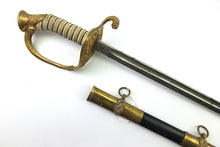 Load image into Gallery viewer, U.S. Model 1852 Naval Officers Sword by W. H. Horstmann. Ref X3119
