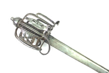 Load image into Gallery viewer, Royal Horse Guards Officers Basket Hilt Back Sword. SN 9134
