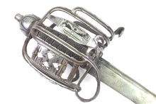 Load image into Gallery viewer, Royal Horse Guards Officers Basket Hilt Back Sword. SN 9134
