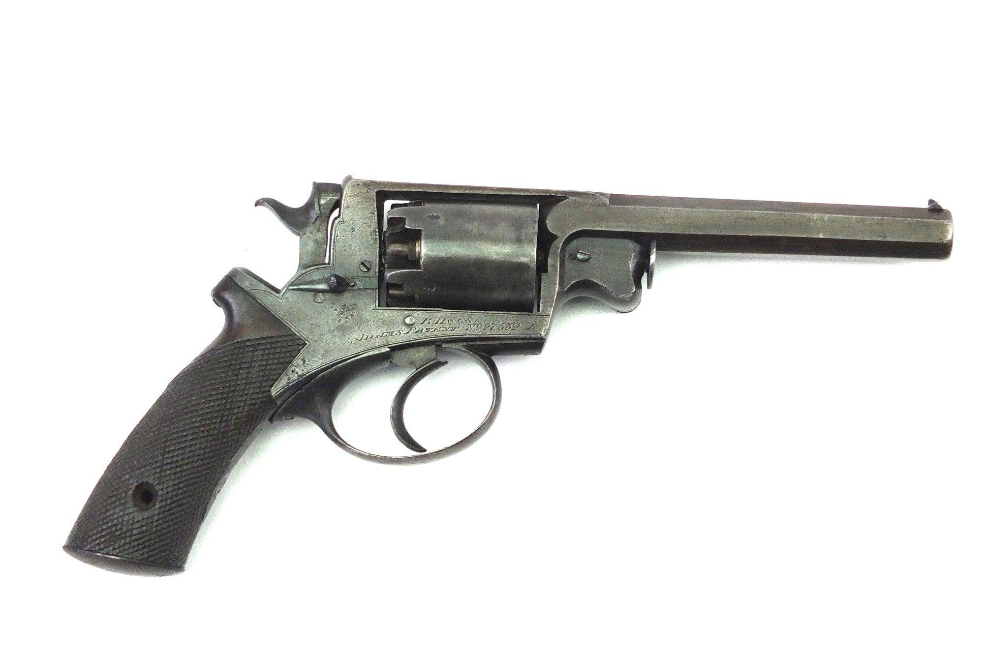 WD Beaumont Adams 54 Bore Percussion Revolver. SN X3075 West