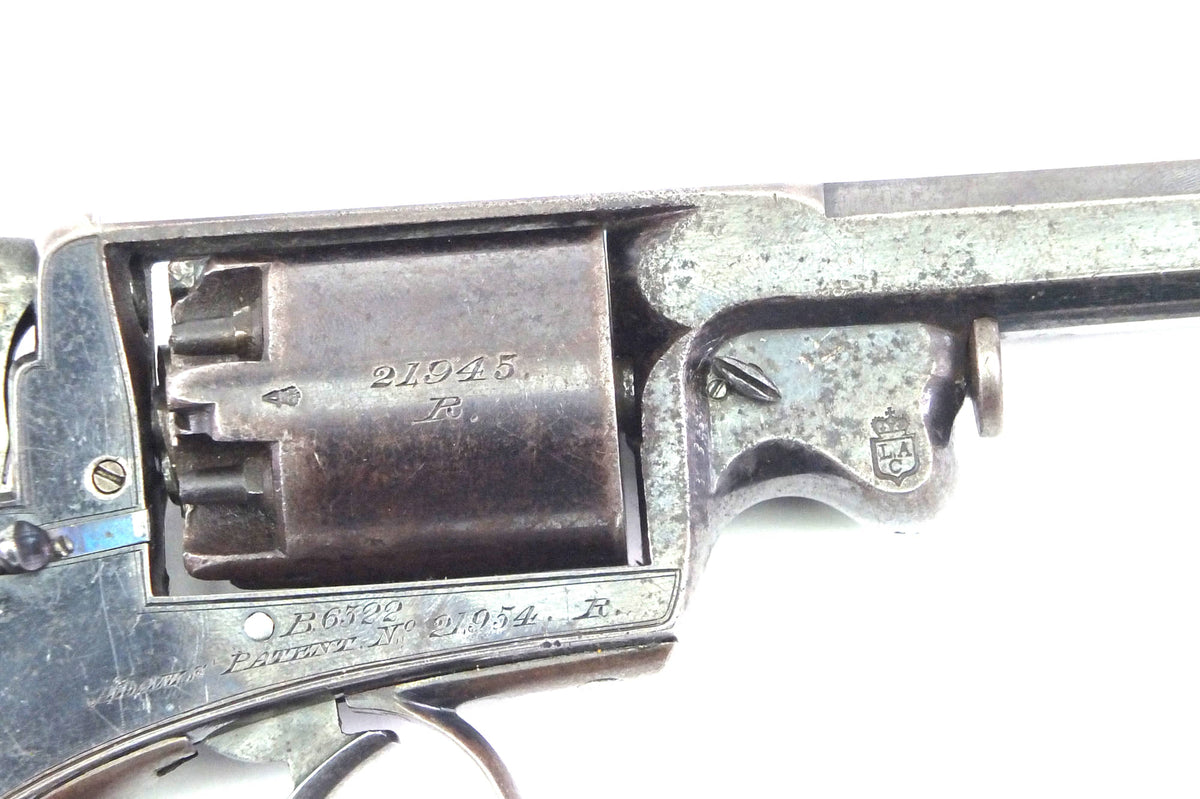 54 Bore Beaumont Adams Percussion Revolver, very fine rare, cased. SN ...