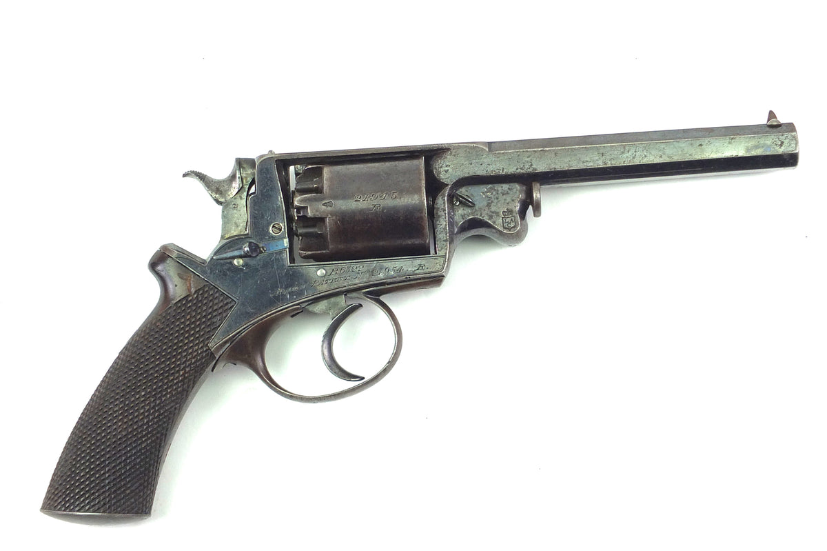 Adams Revolver Reproduction 54 Bore Beaumont Adams Percussion Revolver, very fine rare, cased. SN ...