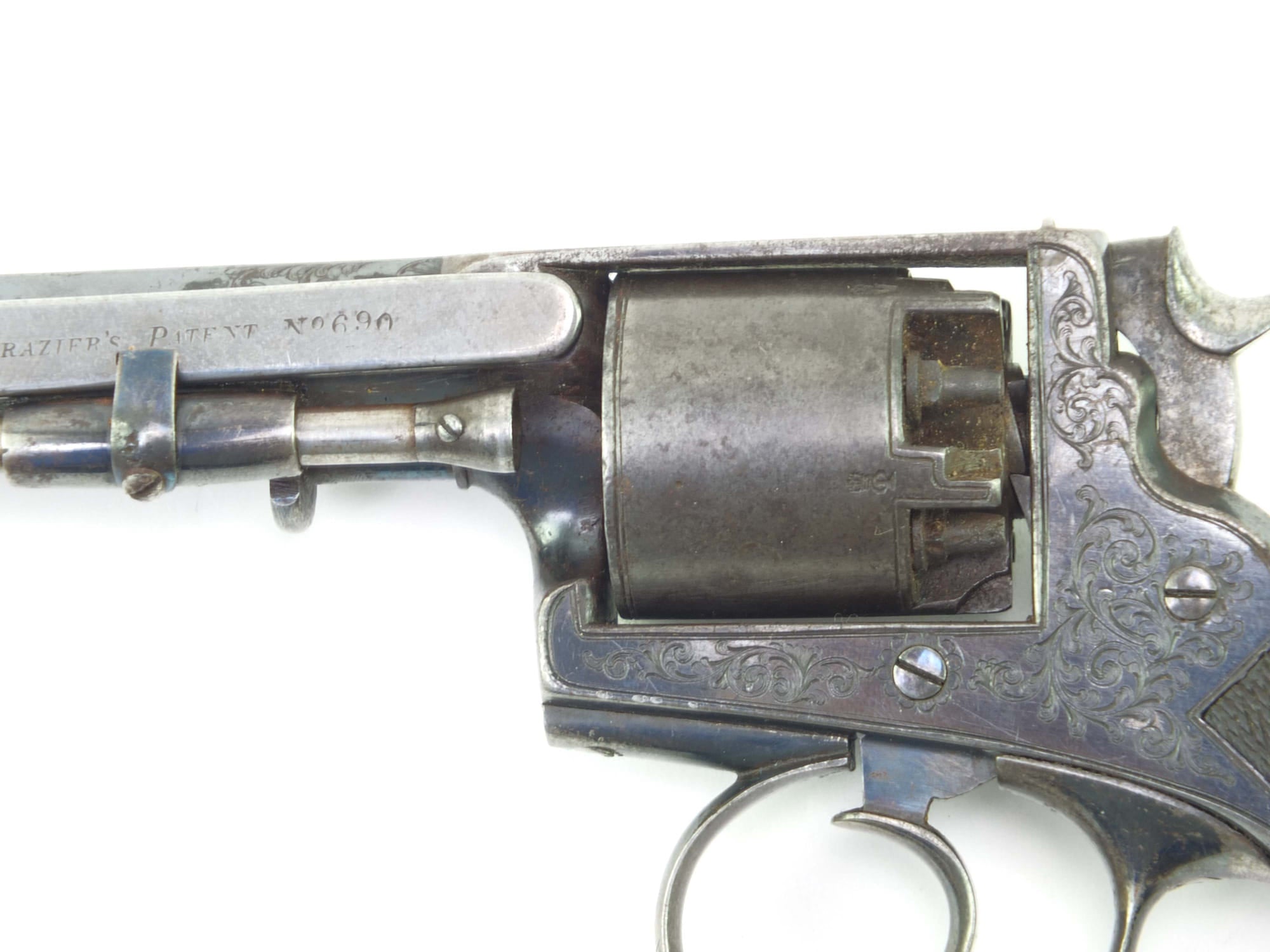Adams Revolver Reproduction 5 Shot 120 Bore Beaumont Adams Patent Double Action Percussion Revolve ...