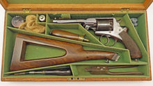 Load image into Gallery viewer, Beaumont Adams 54 Bore Revolver with Shoulder Stock. Ref X3563
