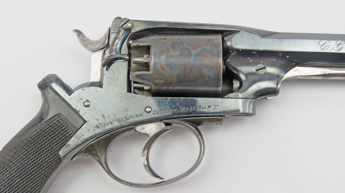 Deane Harding Double Action Percussion Revolver, Cased, Rare. Ref 9202 ...