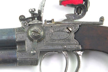 Load image into Gallery viewer, Double Barrelled Flintlock Tap Action Pocket Pistol. SN X2073
