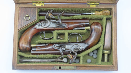 Flintlock Belt Pistols by Wogdon & Barton. Ref X3456
