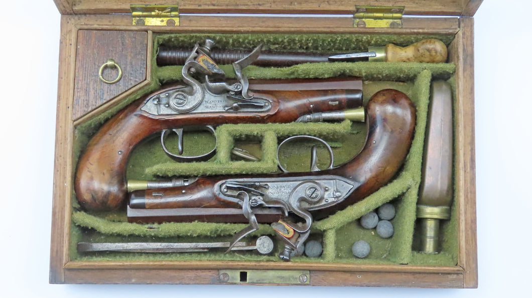 Flintlock Belt Pistols by Wogdon & Barton. Ref X3456