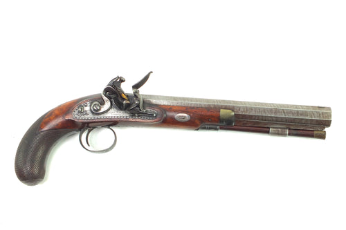 Flintlock Duelling Pistol by Joseph Manton, Rare. Ref 9250