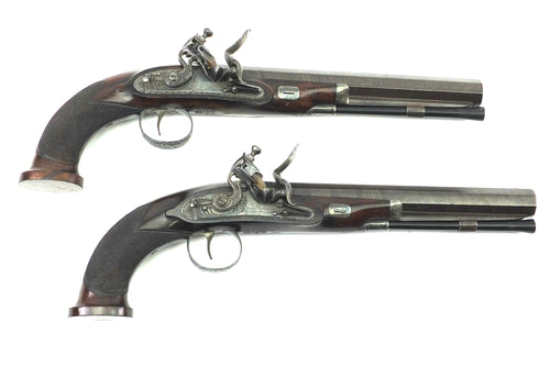 Flintlock Duelling Pistols by William Smith, very fine pair. SN 9118