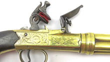 Load image into Gallery viewer, Flintlock Four Barrel Volley Pistol by Wilson, London. Ref 9331
