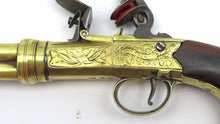 Load image into Gallery viewer, Flintlock Four Barrel Volley Pistol by Wilson, London. Ref 9331
