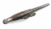 Load image into Gallery viewer, Silver Mounted Flintlock Holster Pistol by Joseph Griffin. Ref 9325
