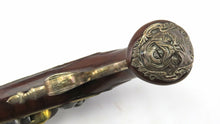 Load image into Gallery viewer, Flintlock Silver Mounted Holster Pistols by W Turvey. Ref 9266
