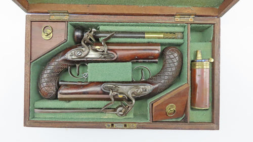 Flintlock Man Stopper Pistols by H. W. Mortimer. Ref X3322