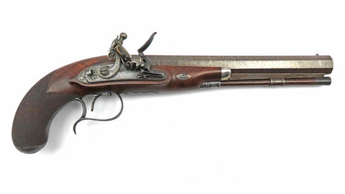 Flintlock Officers Duelling Pistol by W. Bond, Fine. Ref 9228
