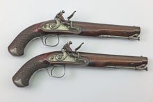 Load image into Gallery viewer, Pair of Flintlock Officers Pistols by Prosser. Ref 9168
