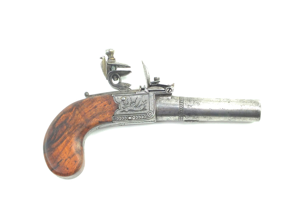 Flintlock Pocket Pistol by Joe Manton, fine & rare. SN 9034