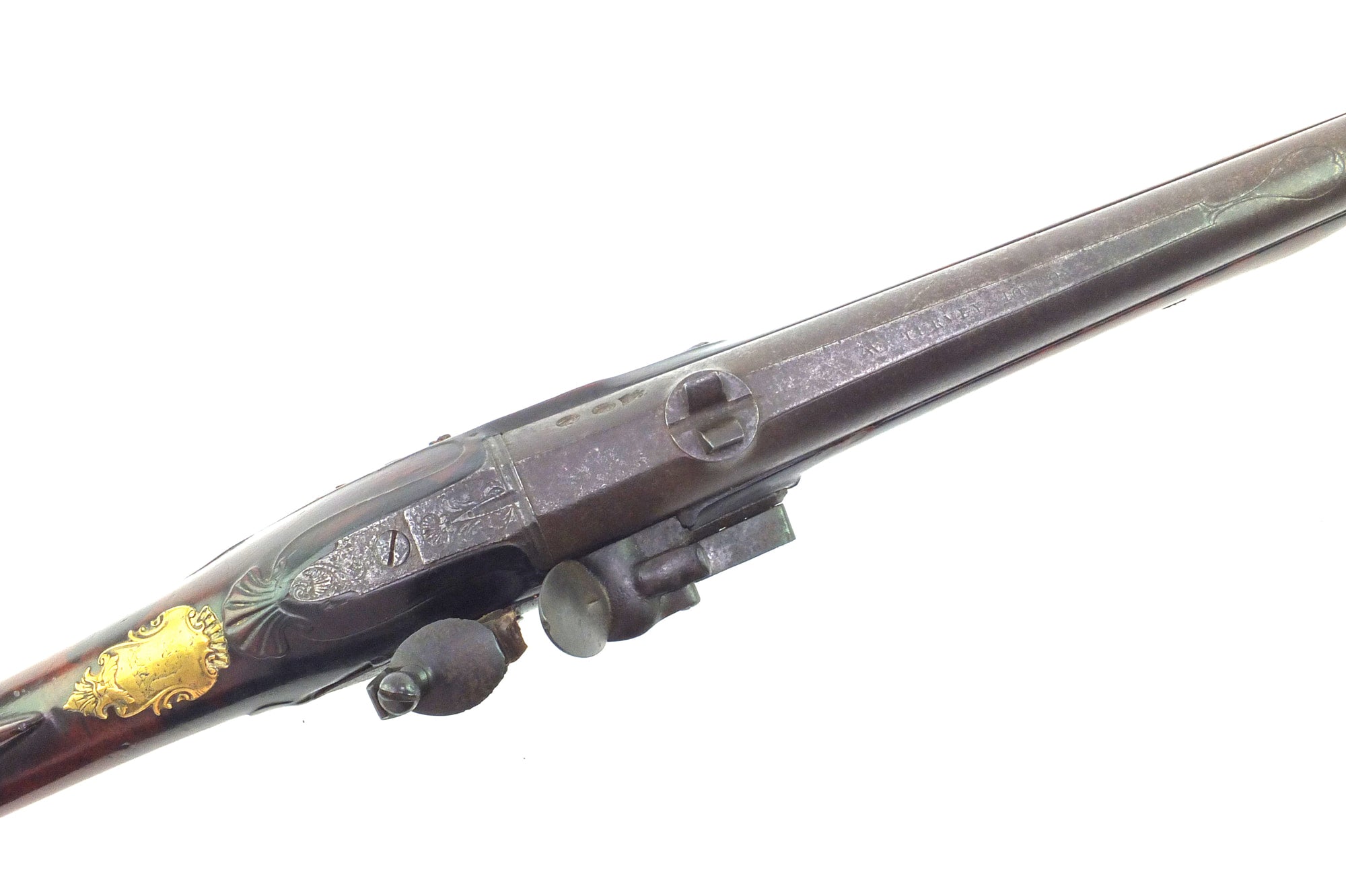 English Breech Loading Flintlock Rifle by William Turvey, very rare. S ...
