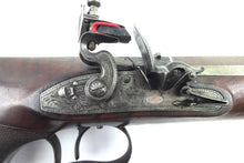 Load image into Gallery viewer, Flintlock Saw Handle Duelling Pistol by R. Hollis. Ref 9177
