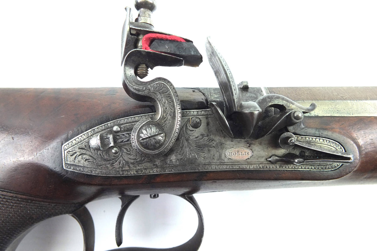 Flintlock Saw Handle Duelling Pistol by R. Hollis. Ref 9177 – West ...
